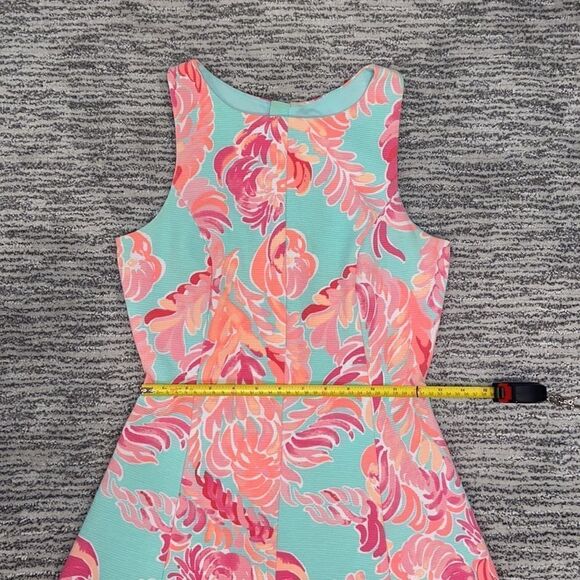 Lilly Pulitzer Cove Poolside Blue Love Birds Dress Size XS - Picture 6 of 11